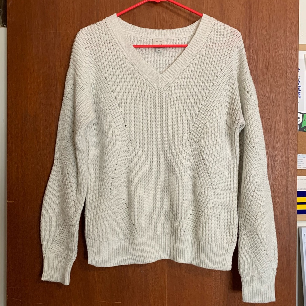 White Knitted Sweater